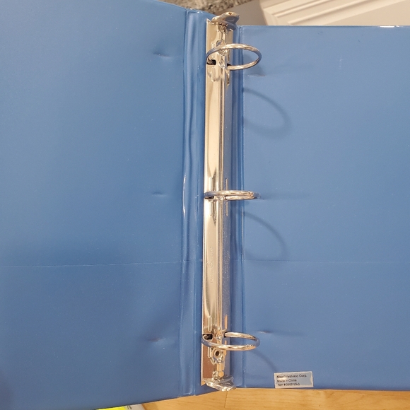 VINTAGE TRAPPER KEEPER BLUE THREE RING BINDER - Picture 5 of 11